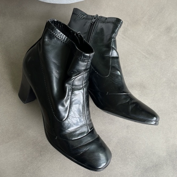 Ruby & Bloom Black Ankle Boots 7 - Picture 8 of 16